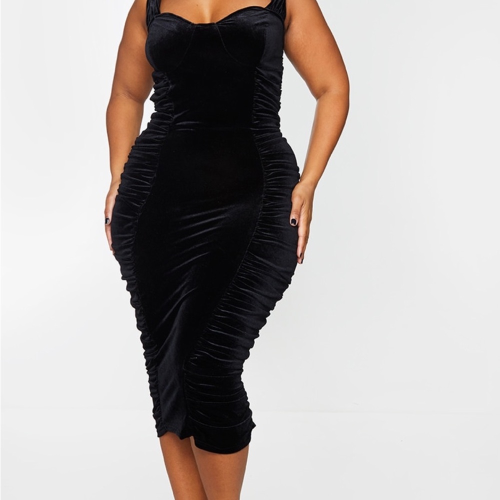Black Velvet Dress | Elegant Evening Dress | Worn Once